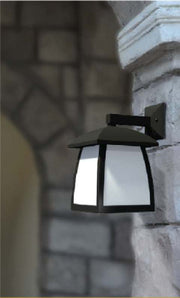 CAP4511 Black Wall Lamp with Frosted PC Diffuser – IP65 Outdoor Fixture