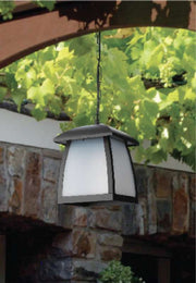 CAP4515 Black Pendant Lamp with Frosted PC Diffuser – IP65 Outdoor Fixture
