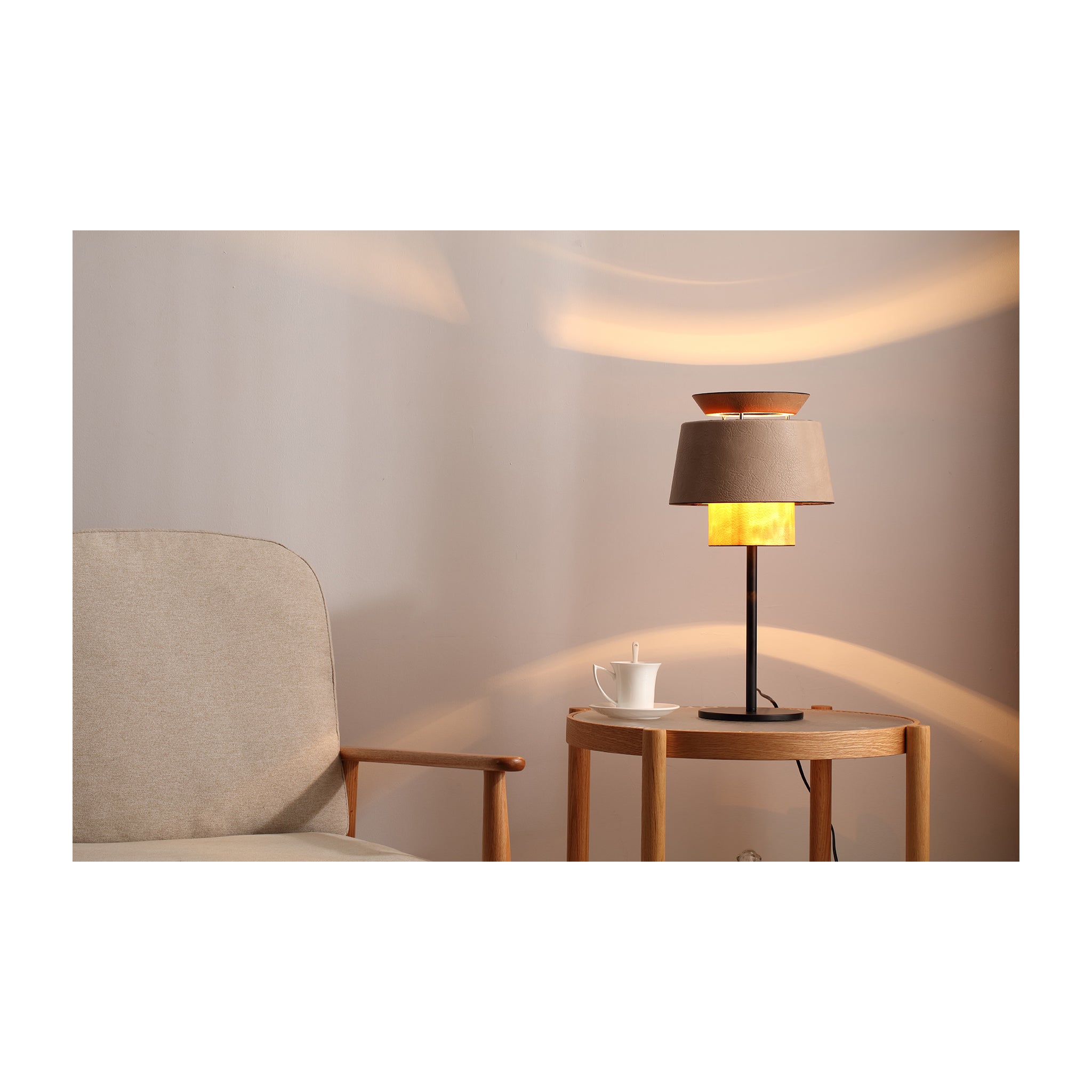TRE-4992/1T E27 Brown Table Lamp – Warm Indoor Lighting with IP20 Rating