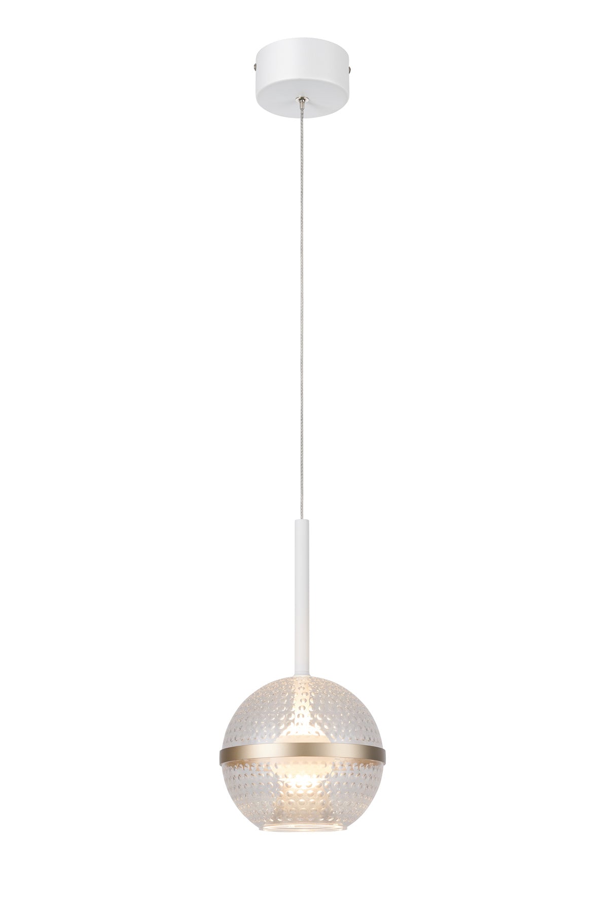 TREMILA TRE-50083 – 7W 3000K White & Gold LED Pendant Lamp, Compact & Elegant Indoor Fixture