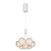 TRE-50095 50W 3000K White & Gold Pendant Lamp – Elegant Contemporary Lighting