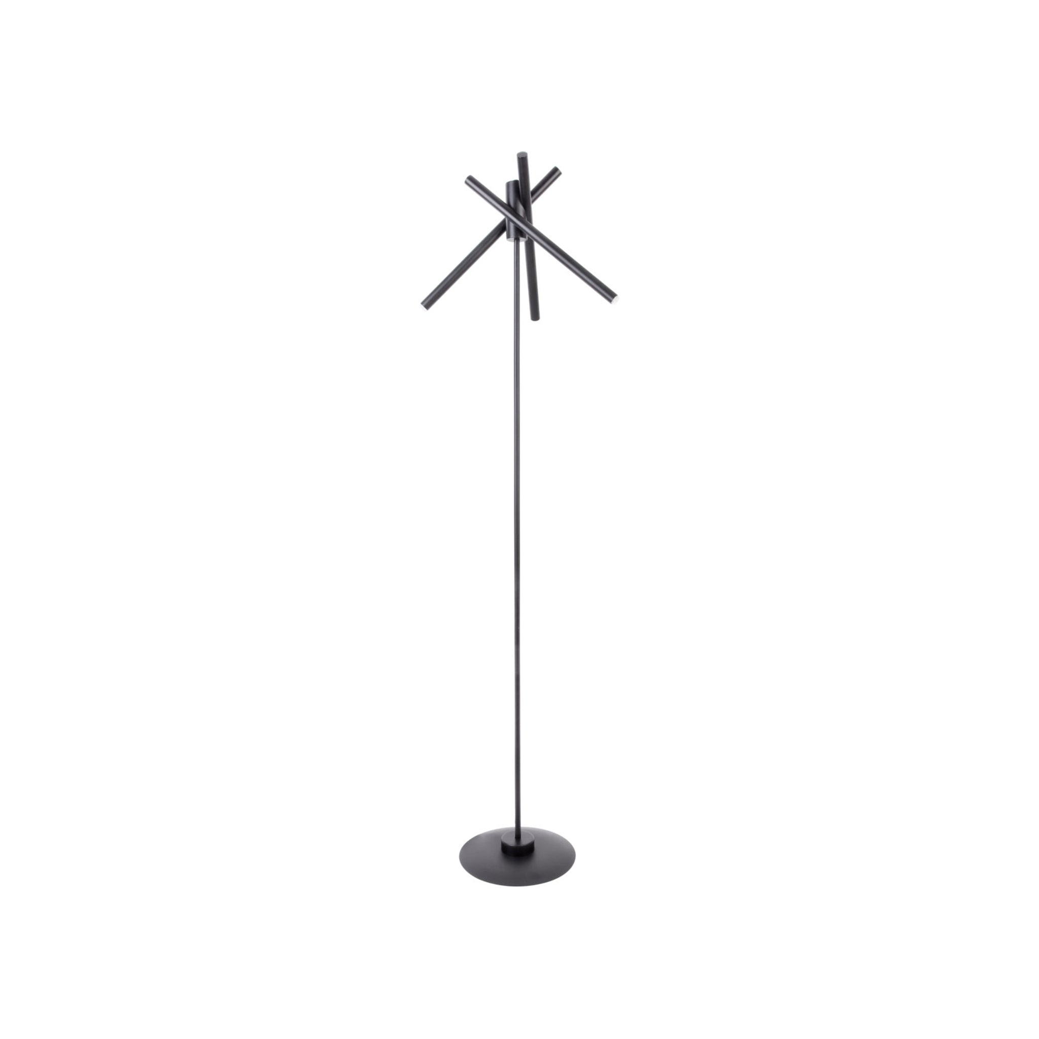 50207 3XG9 Black Floor Lamp – Modern Multi-Light Stand with G9 Bulbs Included