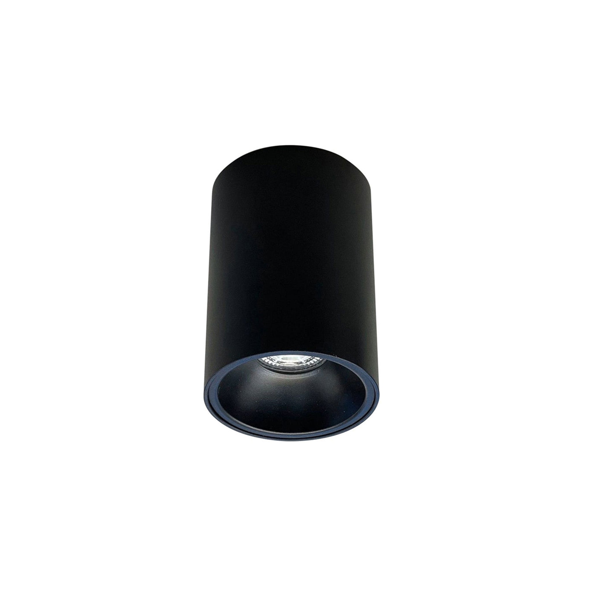 CAP-5089-SB Black Round Surface Spot GU10 IP65 – Waterproof Ceiling Spotlight