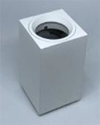 CAP-5091-MW White Square Surface Spot GU10 – Modern Ceiling Spotlight