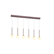 TRE-50928 6x7W 3000K Brown & Gold Pendant Lamp – TREMILA