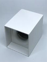 CAP-5110-MW White Square Surface Spot GU10 – Modern Ceiling Spotlight