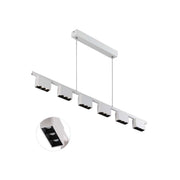 51288P 6x6W White Pendant Lamp – Clean Symmetry with Soft LED Glow