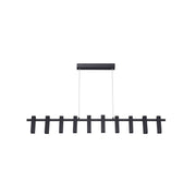 51314P 10x3W Black Pendant Lamp – Modern Cluster Design with Focused Illumination