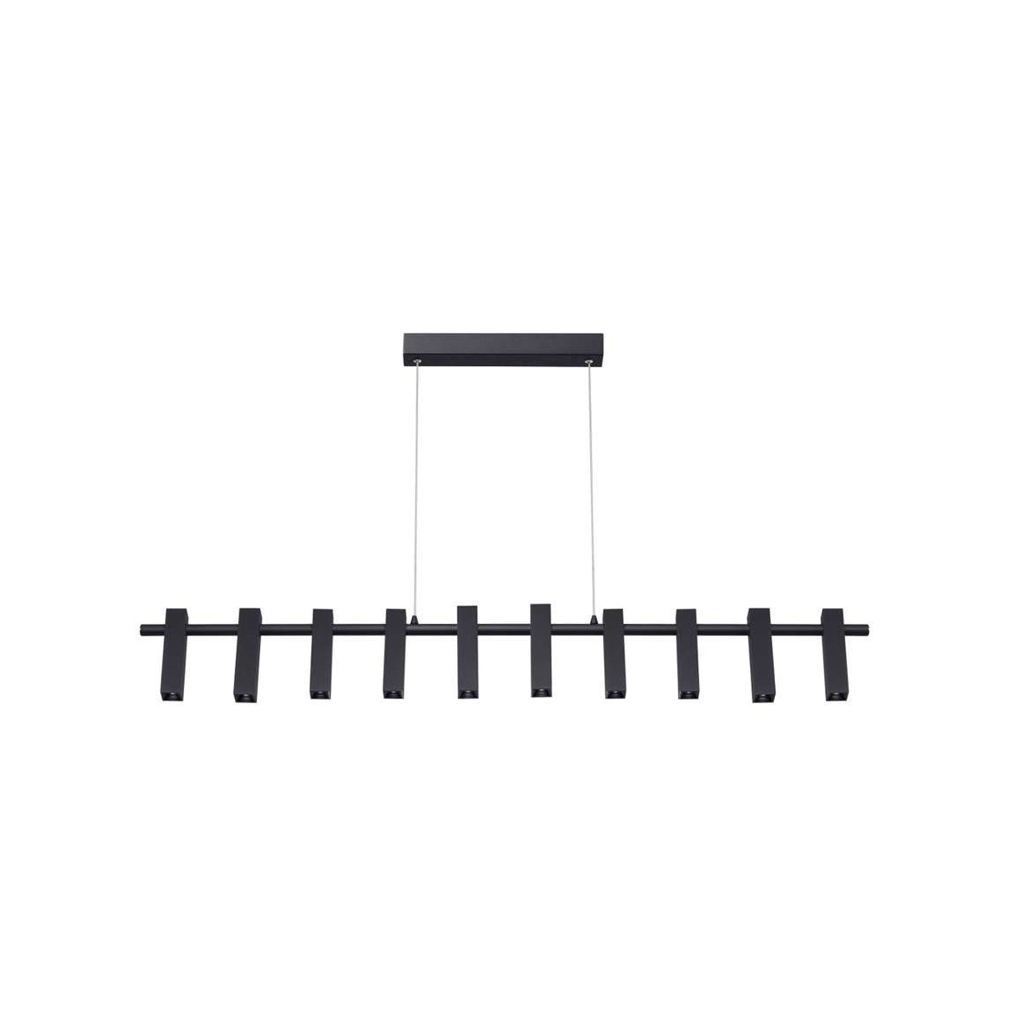 51314P 10x3W Black Pendant Lamp – Modern Cluster Design with Focused Illumination