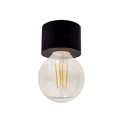 CAP-5608-SDB Black Round Surface Spot – E27 Compatible