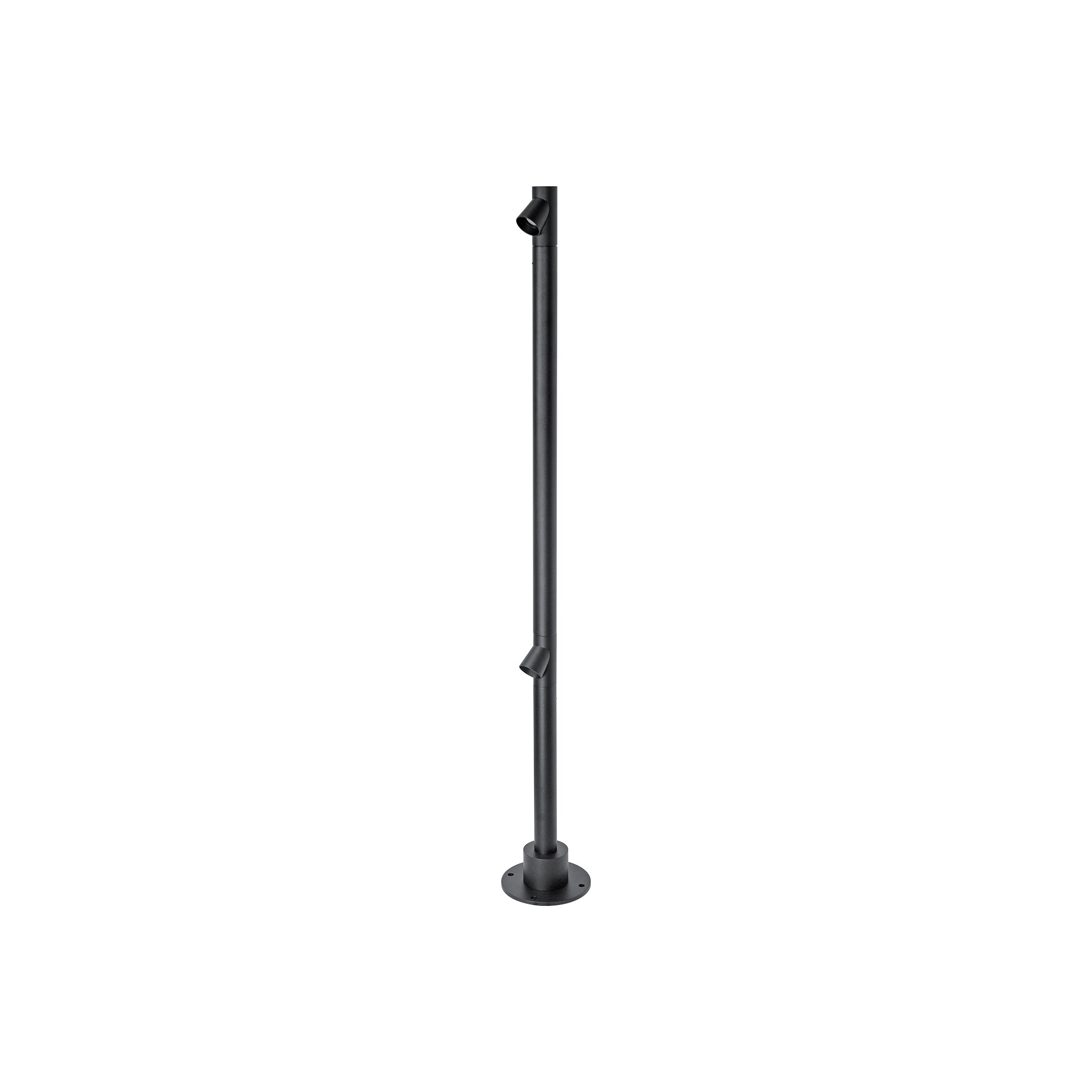CAP-620052 Black 8W Floor Lamp – 3000K, 100CM, IP54, Sleek & Weather-Resistant