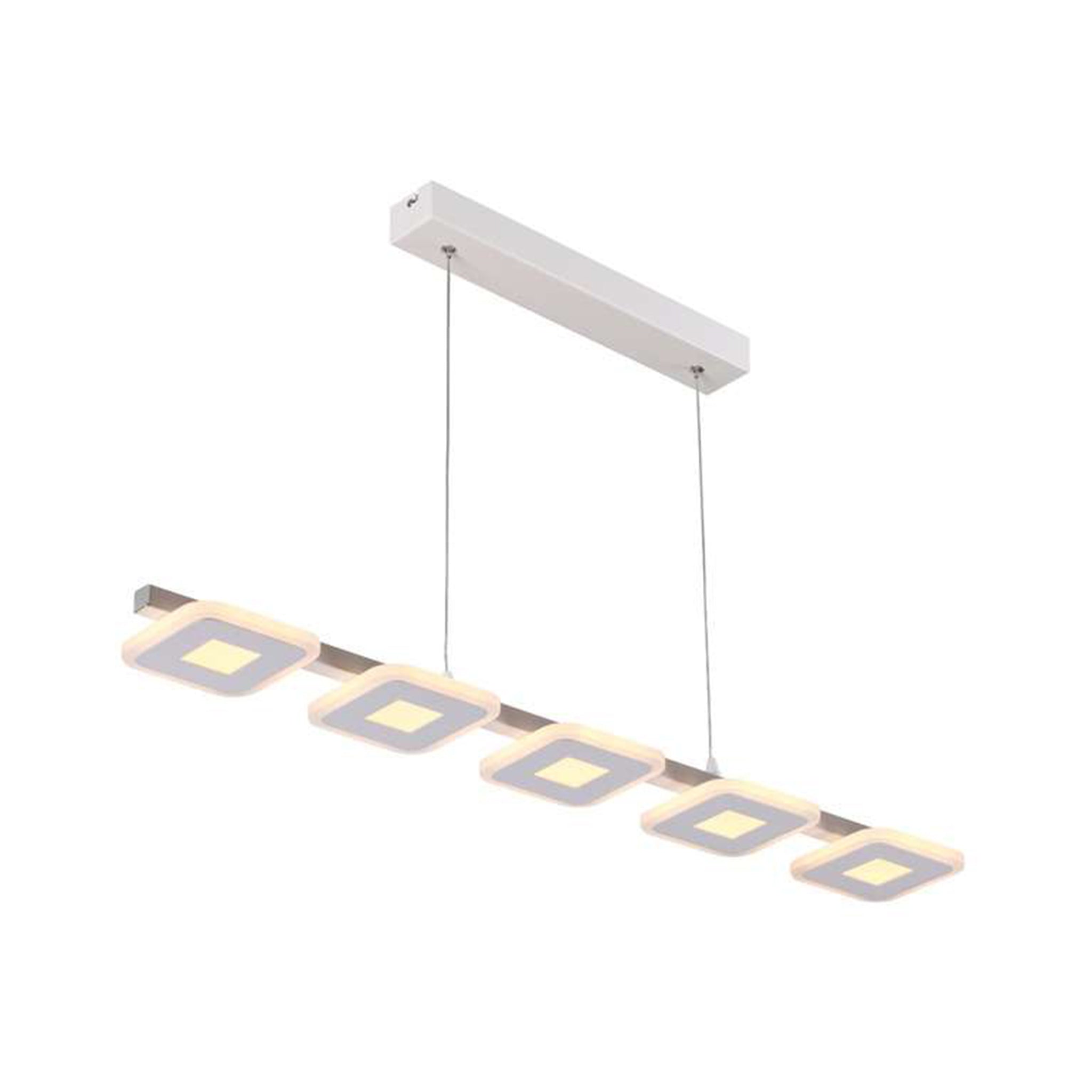 62021P 56W White Pendant Lamp – Sculptural Statement with Powerful Illumination