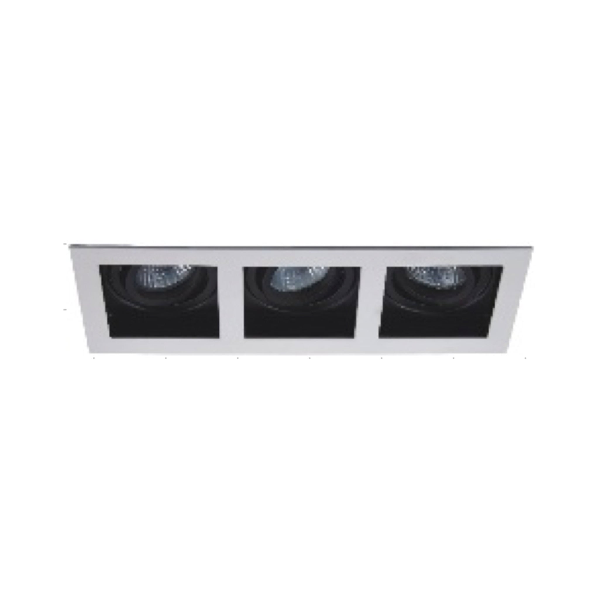 CAP-6623-W/B White + Inner Black 3xG5.3 Adjustable Spot