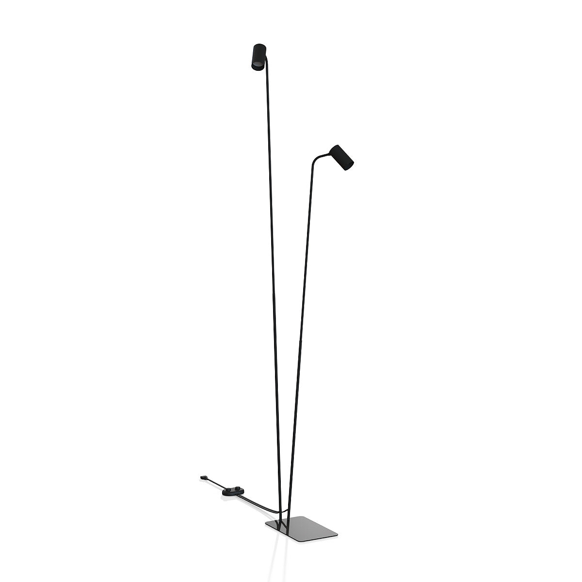 7708 2×GU10 Black Floor Lamp – NOWODVORSKI