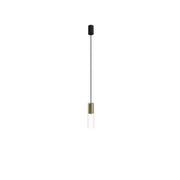 7868 1XGU10 Brass Pendant Lamp – Modern Cylindrical Hanging Light in Elegant Brass Finish