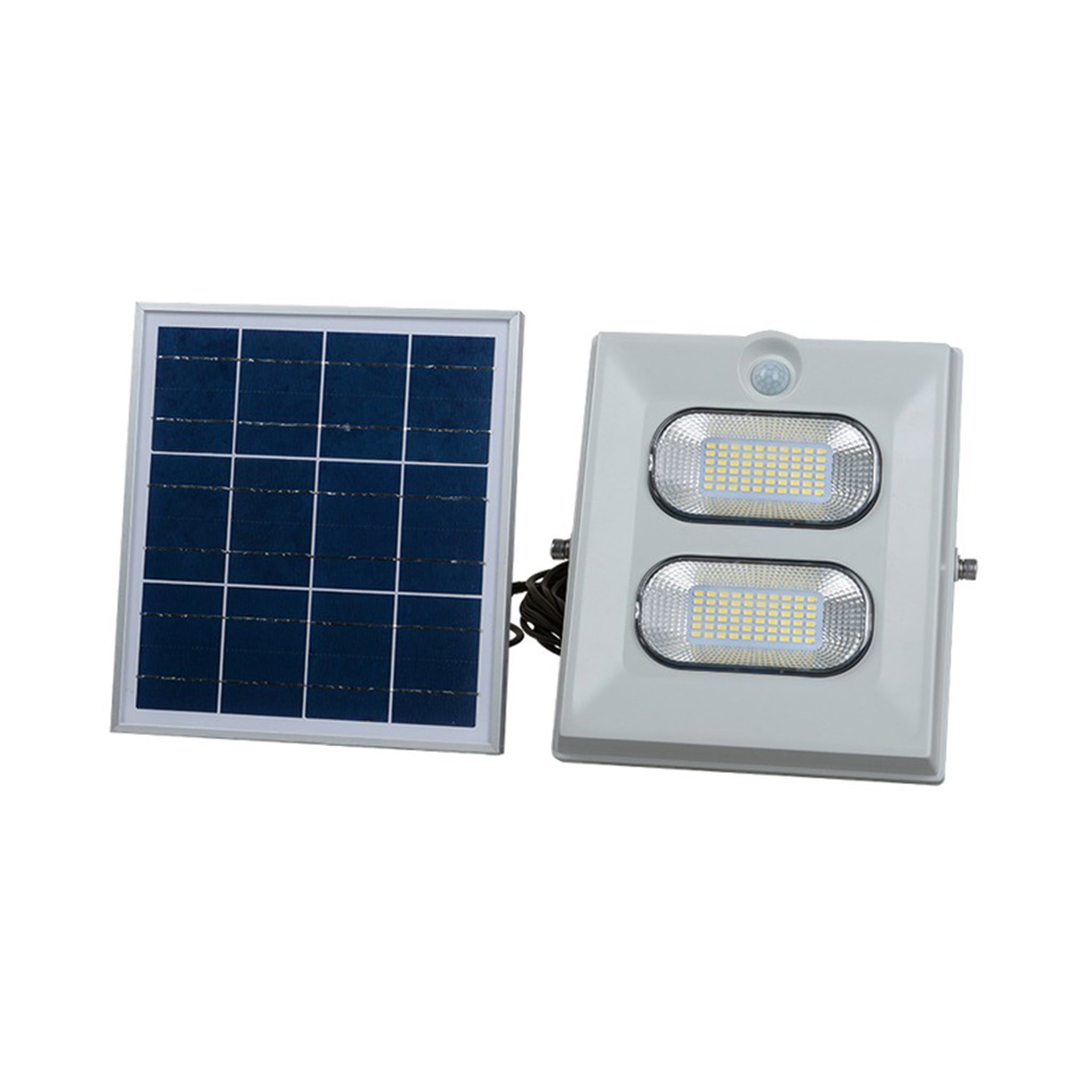 LUZ-860B100 100W Solar LED Flood Light – 6500K Cool White or 3000K Warm White with Remote & Dusk-to-