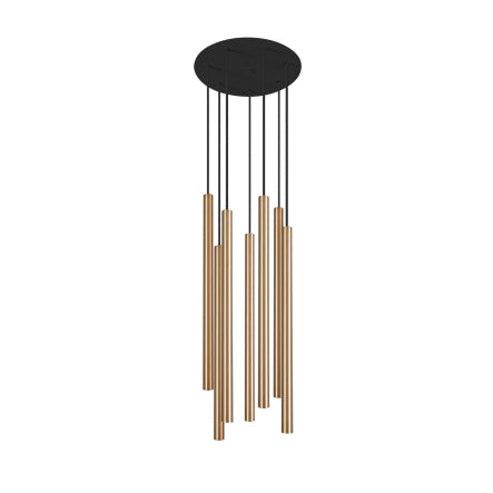 8921 7XG9 Brass Pendant Lamp – Statement Nowodvorski with Bulbs Included