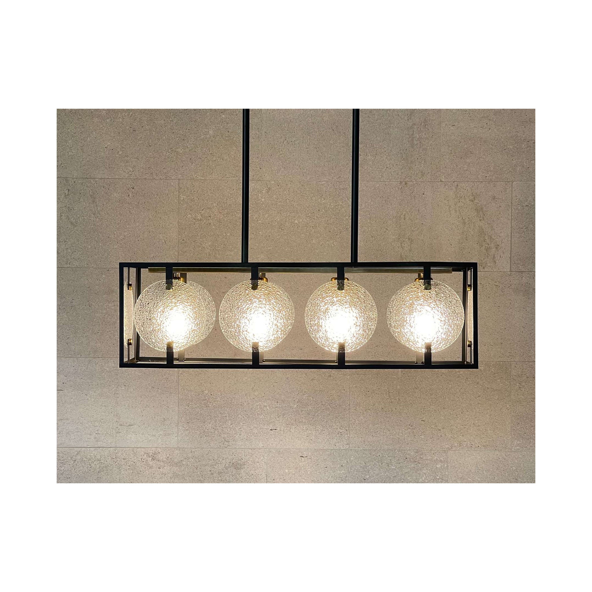 9350-4A E27×4 Pendant Ceiling Lamp – Industrial 4-Light Hanging Fixture