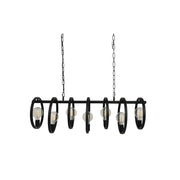 SY9405‑7 Black Pendant Lamp – Elegant Seven‑Bulb E27 Suspension Fixture