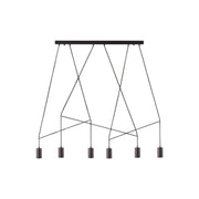 9675 6XGU10 Black Pendant Lamp – Contemporary Multi-Light Nowodvorski