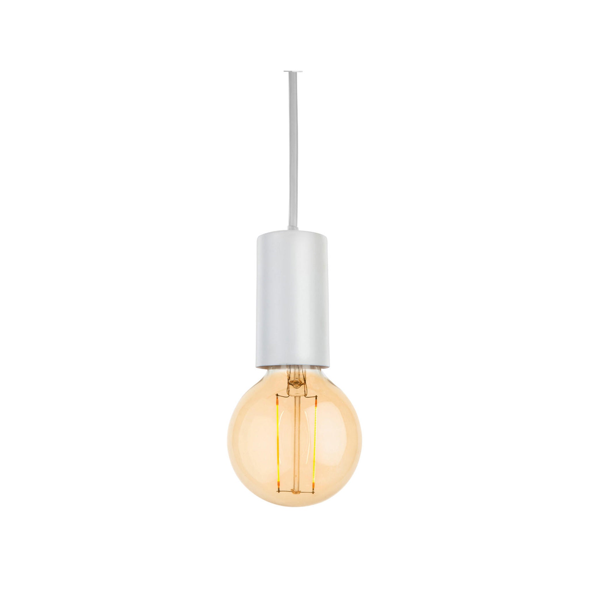 9817-1/WH Ceiling Pendant Lamp – Modern White Hanging Light Fixture