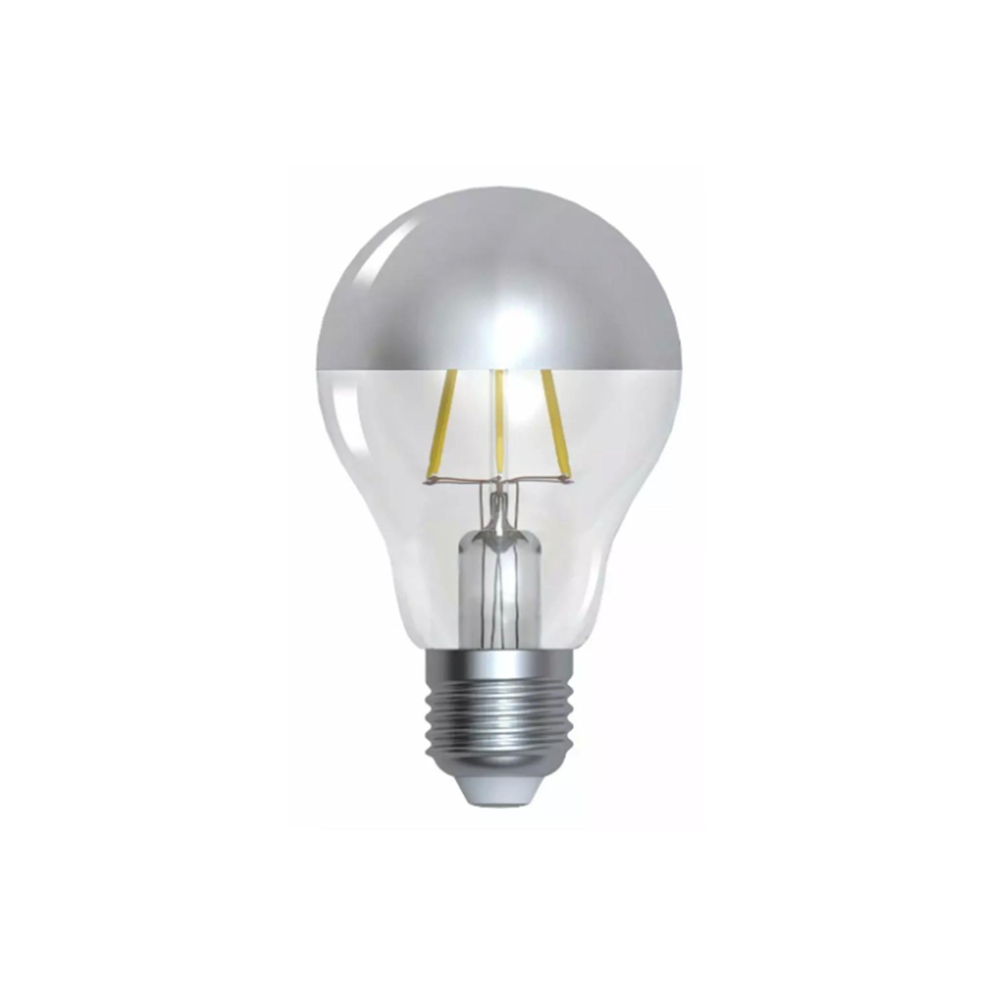 LUZ-A60-6TOP 6W E27 3000K Chrome Mirror Filament LED Bulb