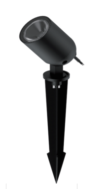 Capri CAP-S72034-4 Black 4W 3000K LED Picket Light 36° IP65 24V Outdoor Landscape Light