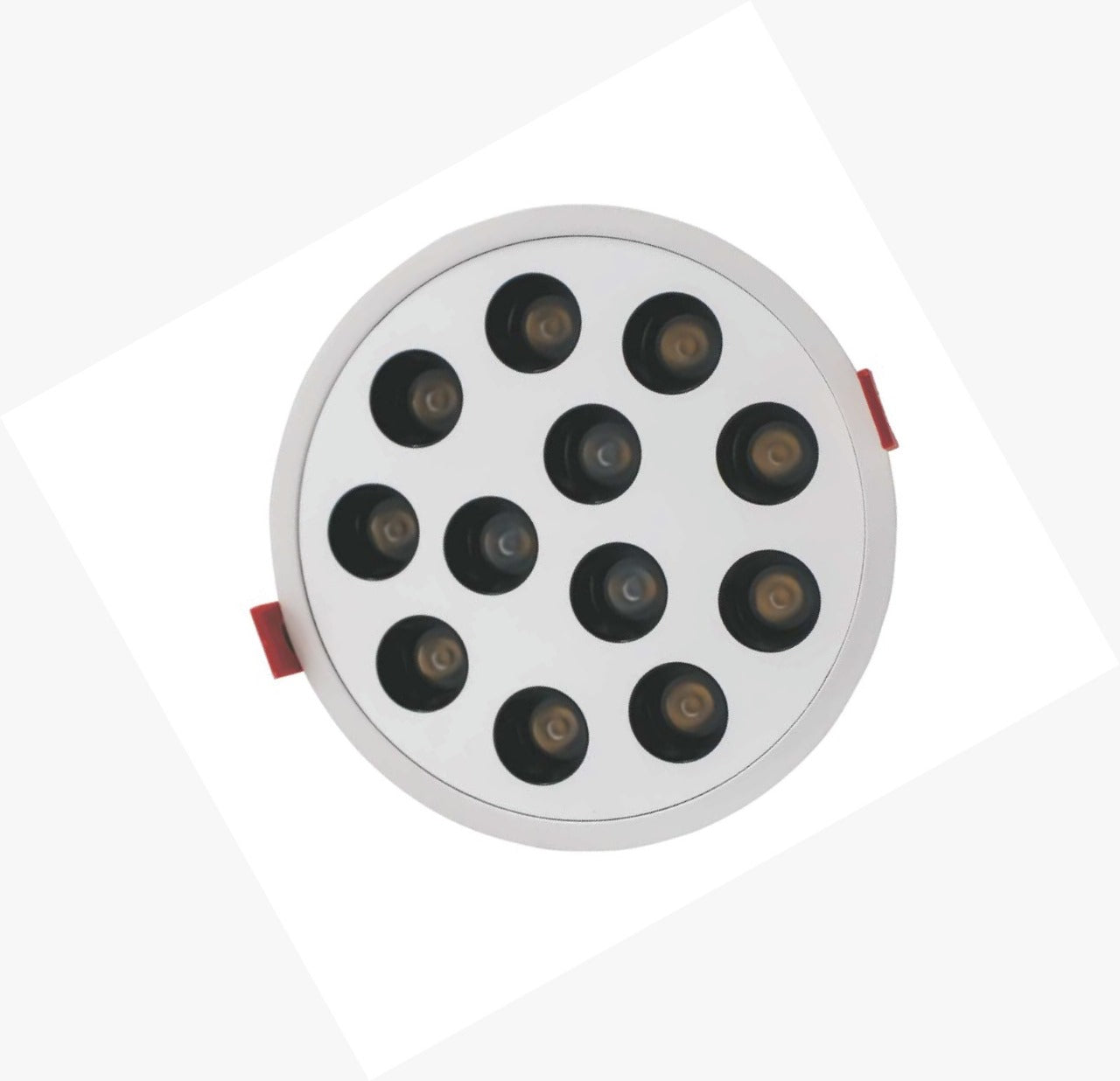 LUZ-CS0124 24W 3000K Black or White Round LED Spot – Sleek, Focused Warm Lighting