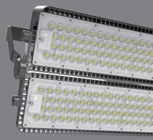 LUZ-F3600 Black CCT 600W SMD LED Flood Light – 150 lm/W, 10 kV Surge, IP66