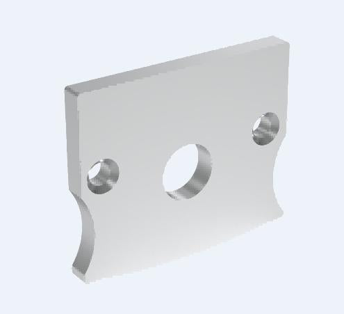 LUZ‑EC519 White End Cap for LUZ‑TR519 Aluminium Profile – Finishing Accessory for Linear LED Channe