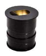 CAP-L616B Black & White 3 W 3000 K LED Round Wall Lamp IP54