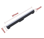 LUZ-ML2010 10W 48V CCT Adjustable Magnetic Linear LED Fixture – 307mm Black or White