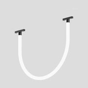 LUZ-NE120 20W 48V Magnetic Silicone Neon Light | 3000K Warm White | 1m Black Finish