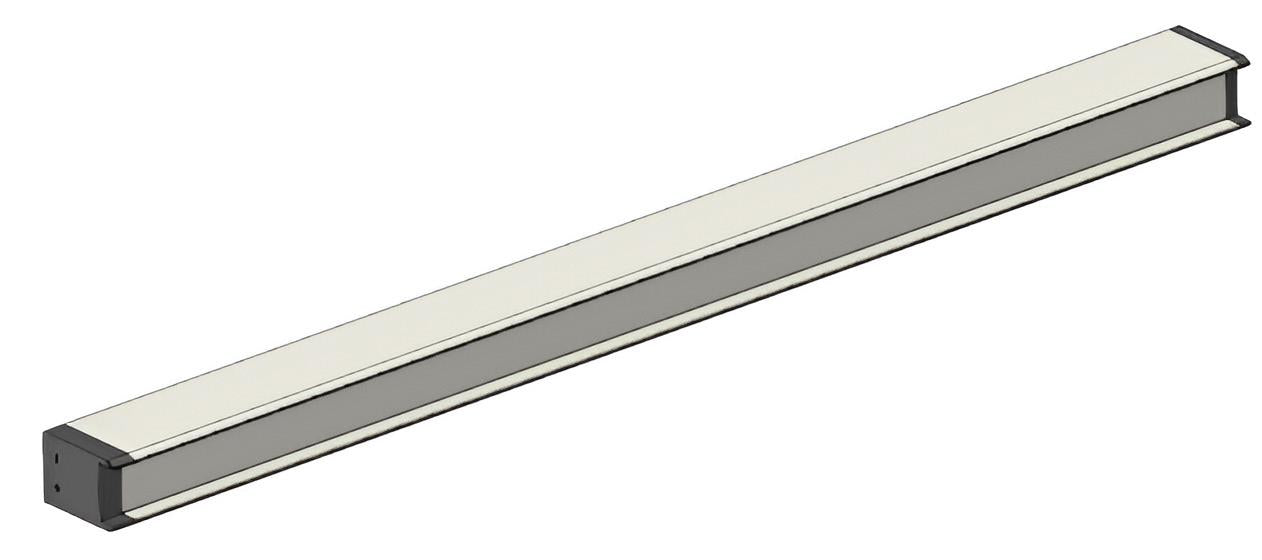LUZ-P31039-3 3000K Anthracite Aluminum LED Profile – 3000K, 7.5W/m, 24V, 3M – LUZLED
