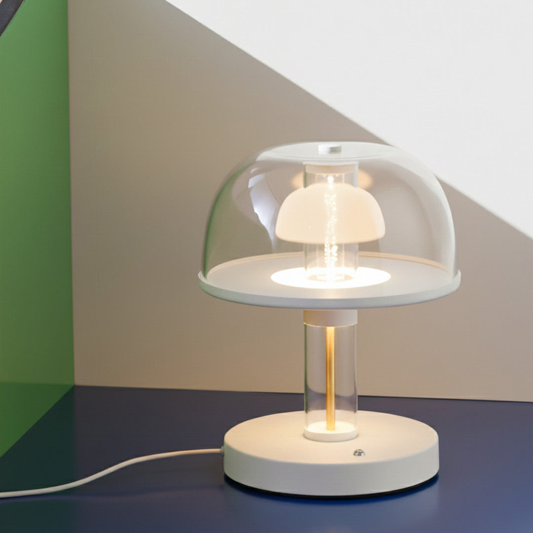 TRE-51201SV 12W 3000K White & Gold Dimmable Table Lamp – Elegant Two-Tone Accent Lighting by Tremila