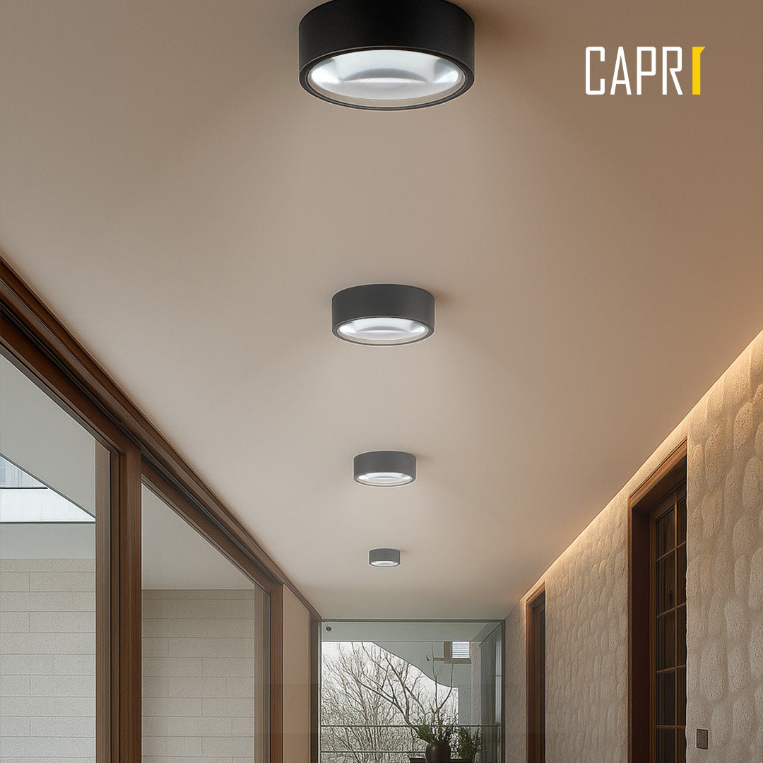 CAP-GC062 Black 7 W 3000 K Surface Spot IP65 ‘Capri’ Outdoor Dimmable