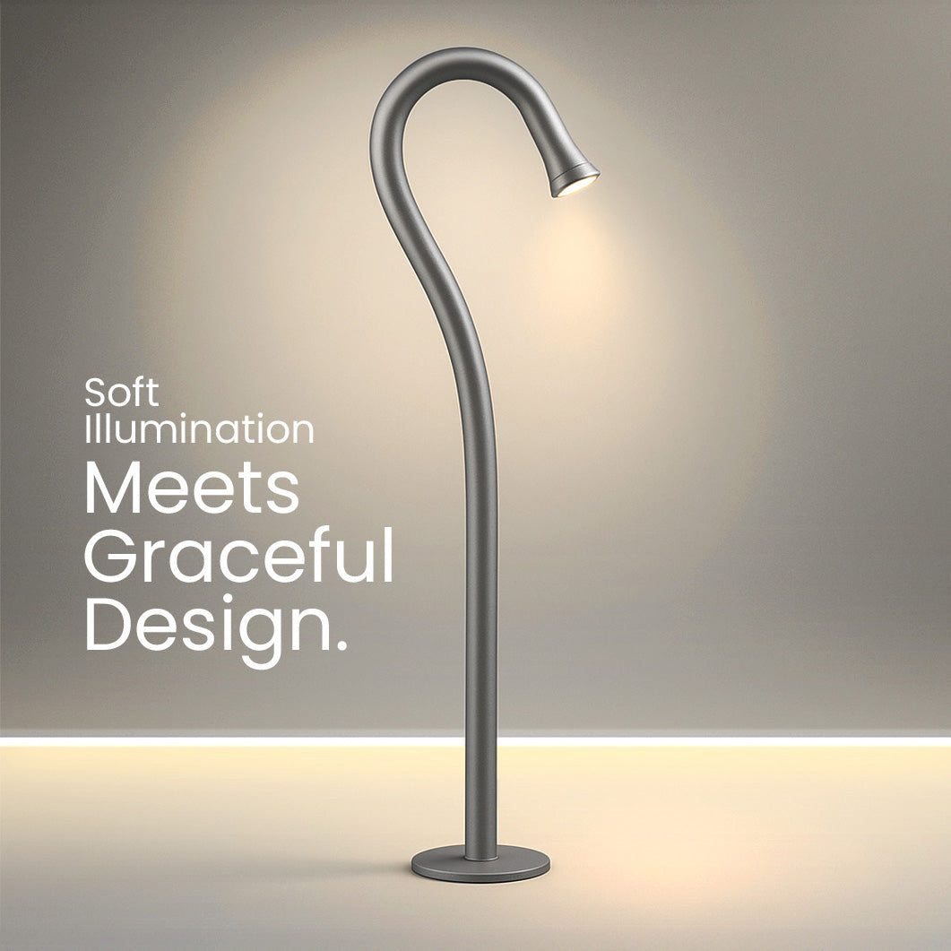 CAP-3246-80-B Black 6W 3000K IP65 LED Floor Lamp – Compact Outdoor Lighting Solution