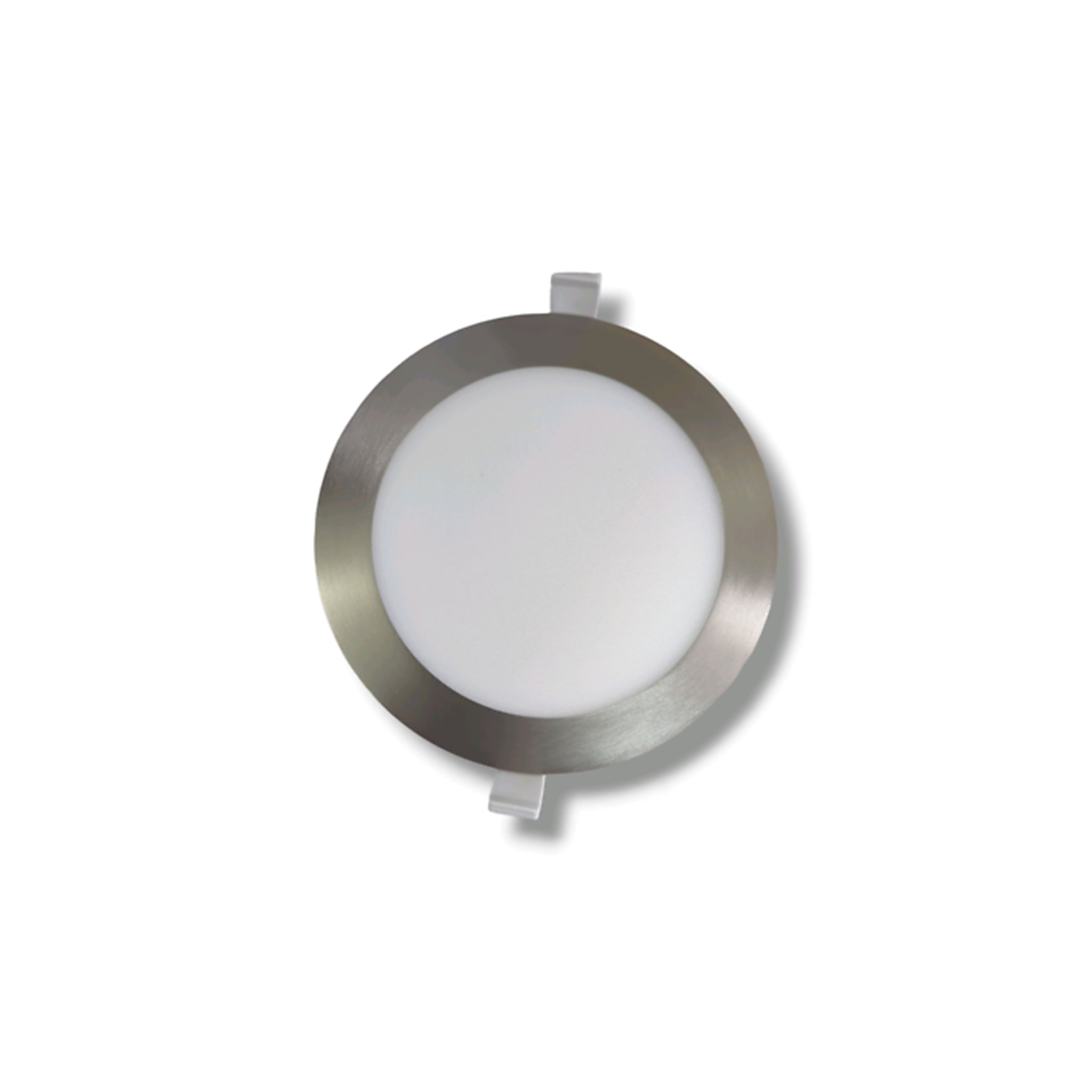 LUZ-R06-SN 6W Round LED Spot Light – 3000K Warm or 6500K Cool | Recessed Satin Nickel Fixture