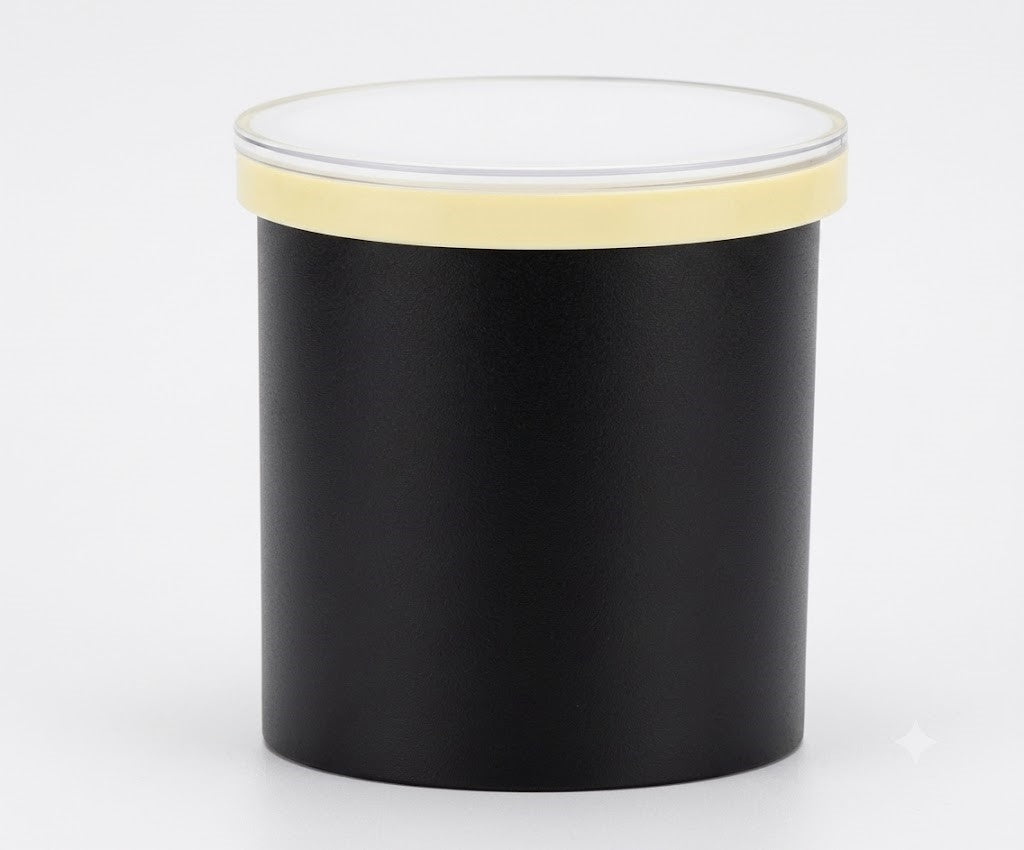 CAP-R713 Black & White 3 W 3000 K LED Round Wall Lamp