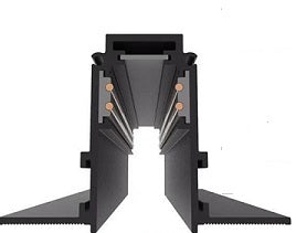 LUZ-RA202 Recessed Magnetic Track – 2 Meters, Black or White Finish