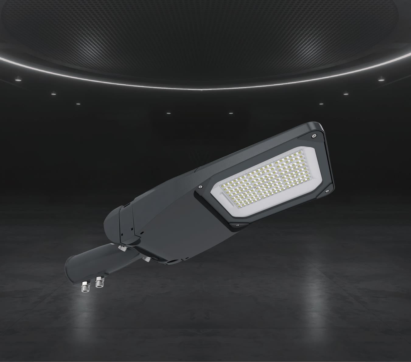 LUZ-S2150 Grey 150W 3000K SMD LED Street Light – 150 lm/W, 10 kV Surge, IP65