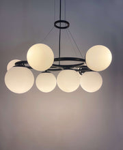 SY1109-9 Gab and Amber 9×E27 Ceiling Pendant Lamp – Elegant 9-Light Decorative Fixture