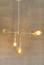 SY1118-4 E27×4 White Ceiling Pendant Lamp – Clean and Modern 4-Light Fixture