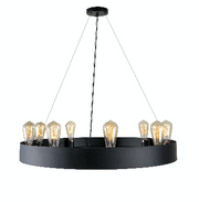 SY1311 Black 9xE27 Pendant Lamp – Modern Industrial Multi-Light Fixture