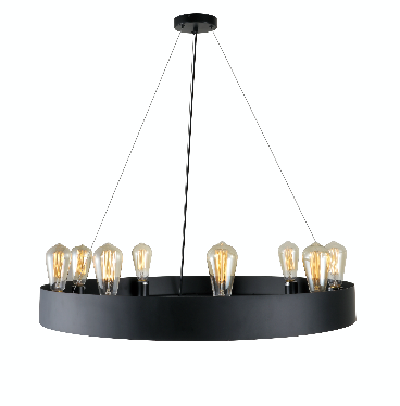 SY1311 Black 9xE27 Pendant Lamp – Modern Industrial Multi-Light Fixture