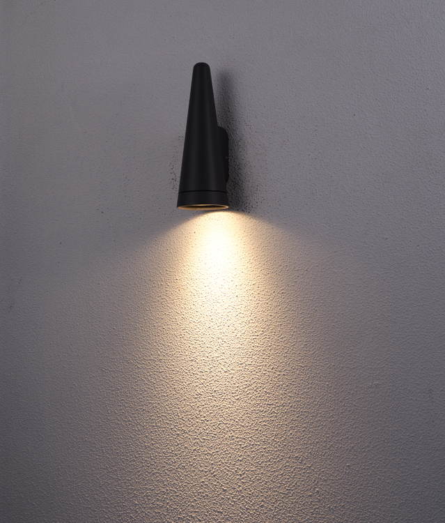 CAP-2932 GU10 Black Wall Lamp IP54 Capri