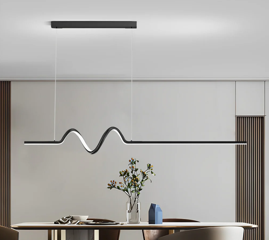 MD22013-1 15W 3000K Black or White Pendant Lamp – Modern Matte Finish with Warm LED Glow