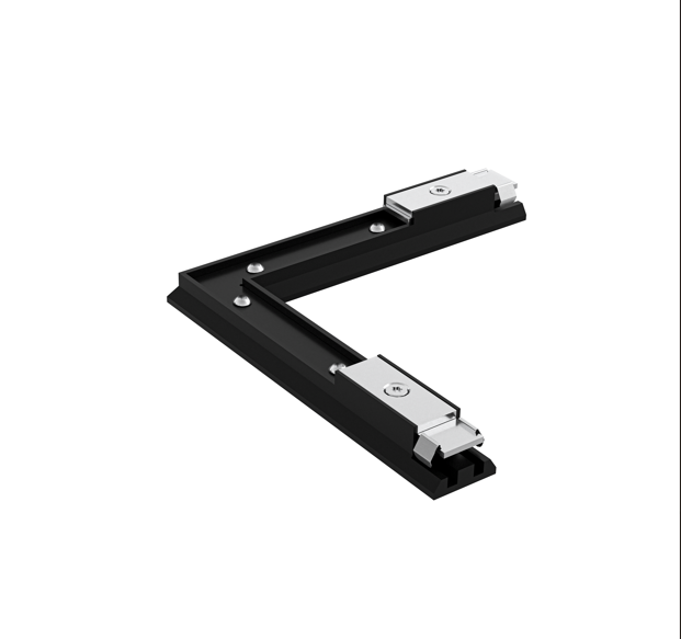 LUZ-CJT-04 Magnetic Horizontal Corner Connector – Seamless 90° Joiner for Magnetic Track Systems