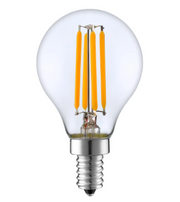 LUZ-G45-4F – 4W E14 3000K Filament LED Bulb with Mini Globe Design and Warm Soft Light