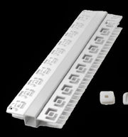 TR-304 Recessed Aluminium Track with PC Cover + End Cap – LUZLED